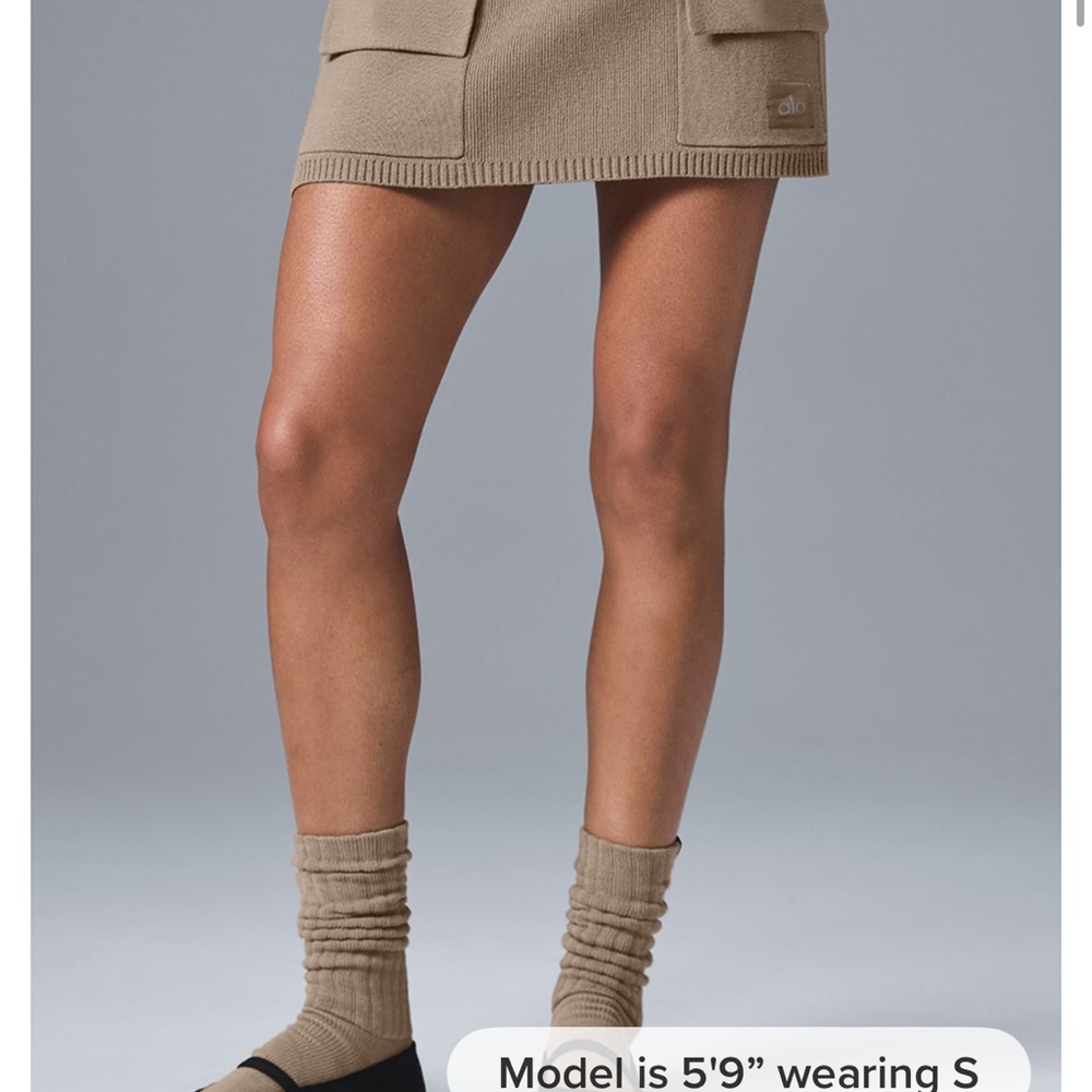 ALO Yoga Tan Mini Skirt